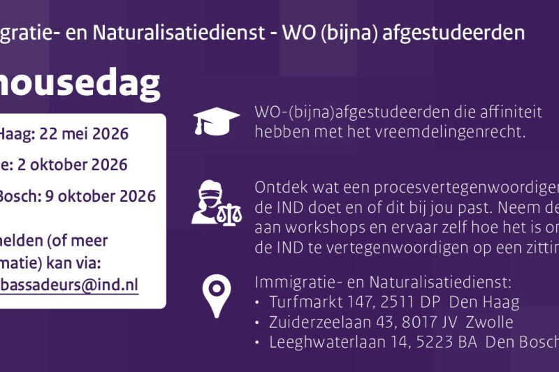 Immigratie- en Naturalisatiedienst Inhousedag
