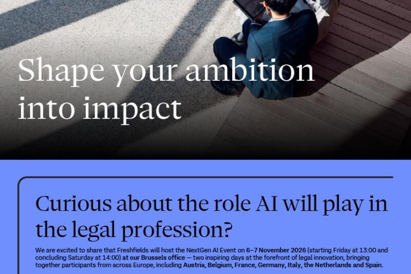 Freshfields NextGen AI Event, Brussels