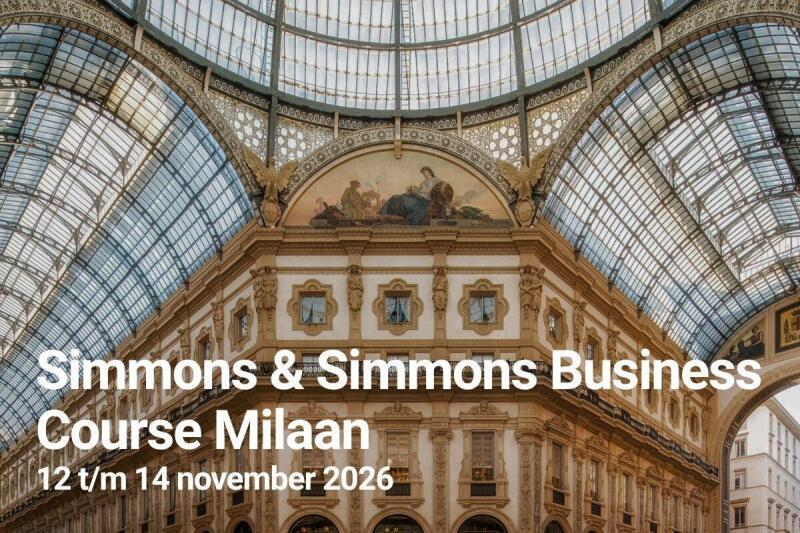 Simmons & Simmons Business Course Milaan 2026